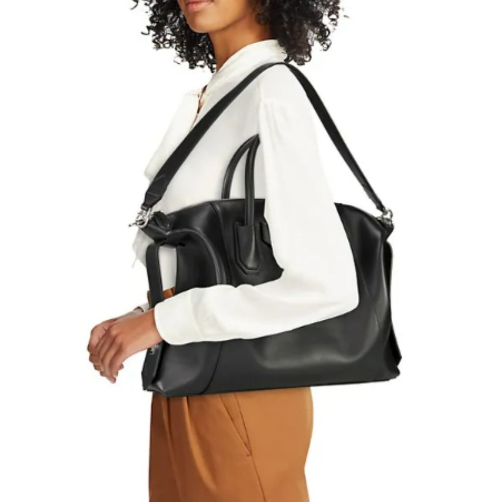 Givenchy Antigona Leather Satchel Shoulder Bag Black - Picture 4 of 12